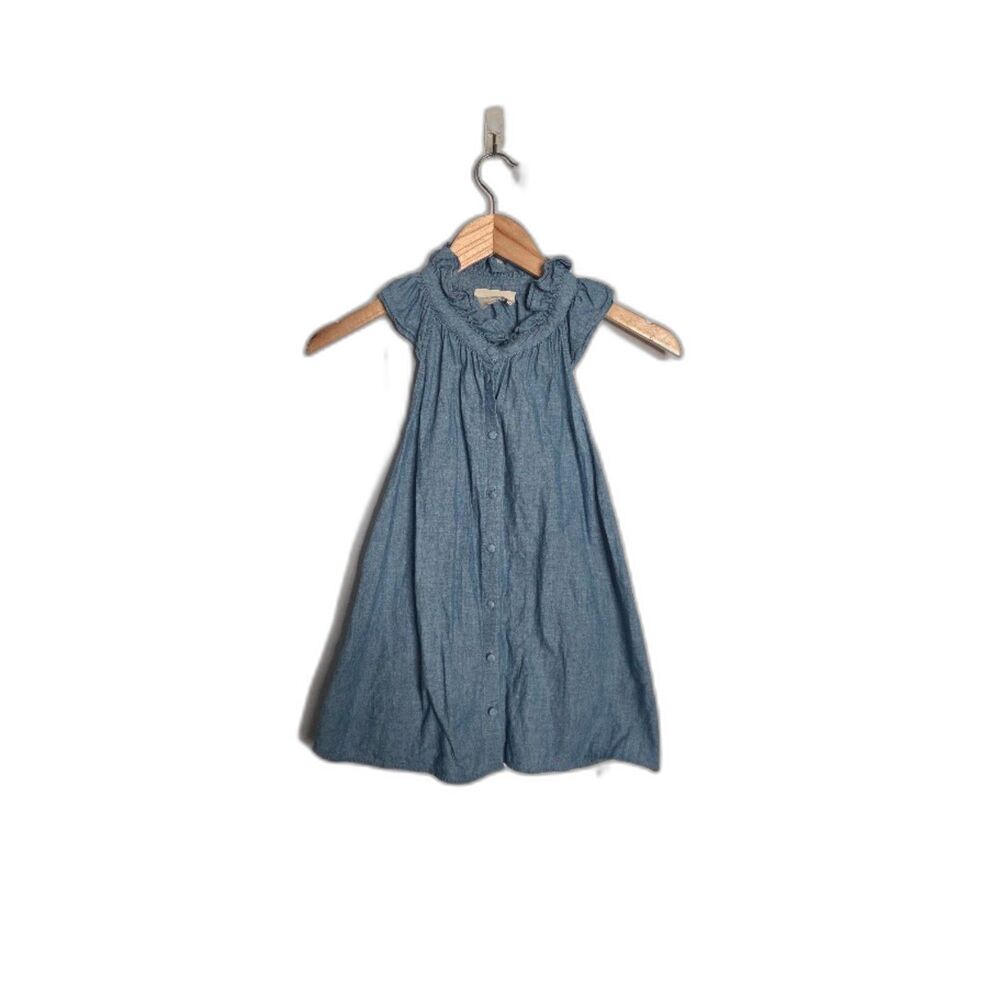 Sezane Sleeveless Blouse Denim Chambray size 38 US 6